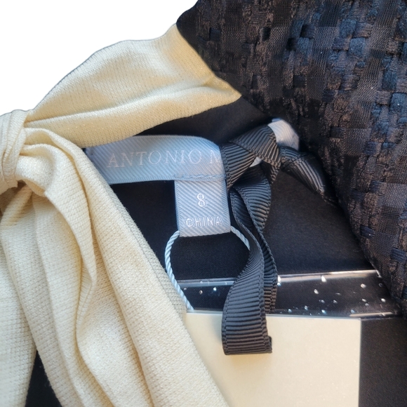 Antonio Melani x Courtney Grow Savile Short Puff Sleeve Bow Tie Sheath Dress - Picture 10 of 10